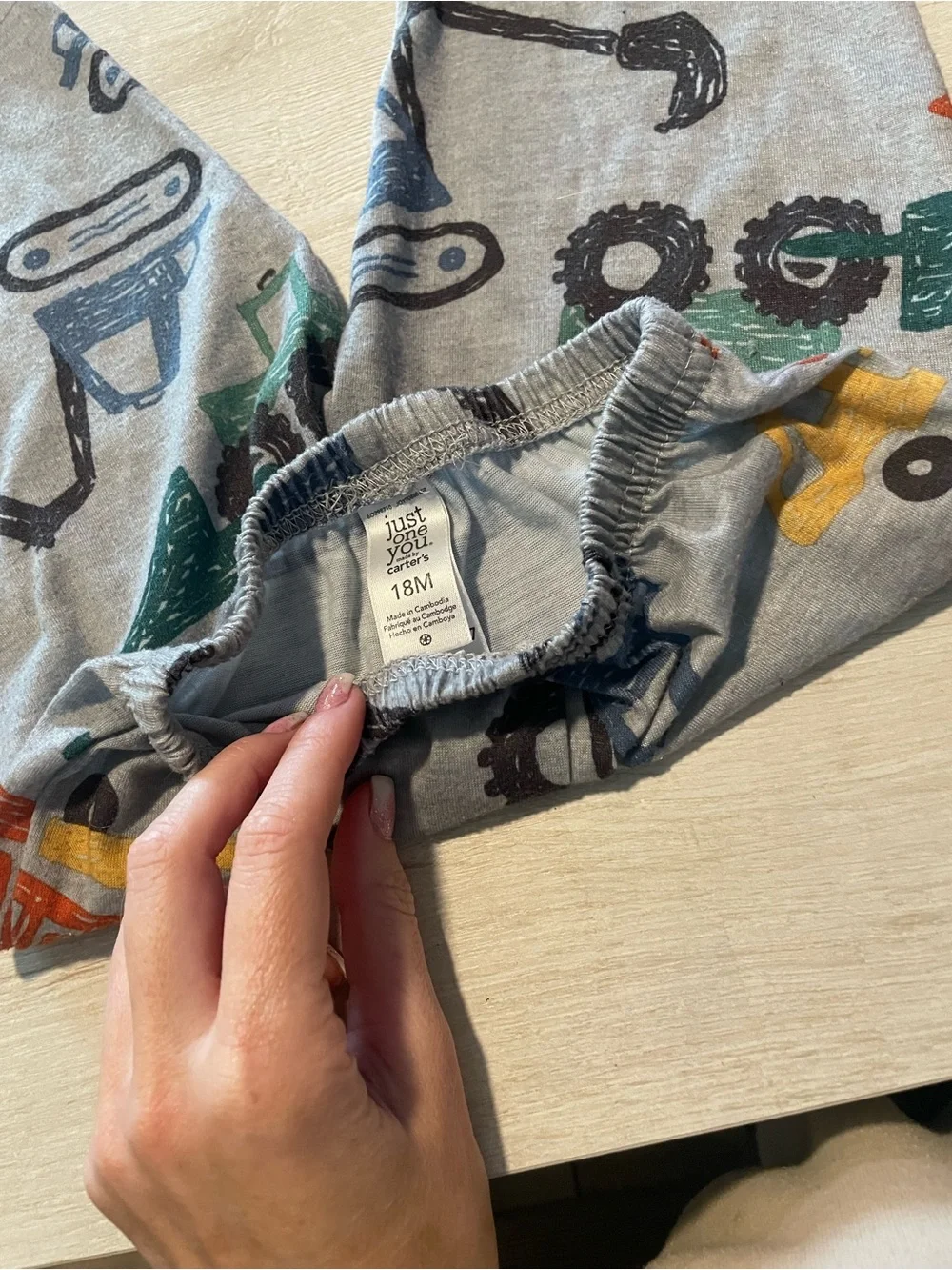 Kids Construction Pajama Pants